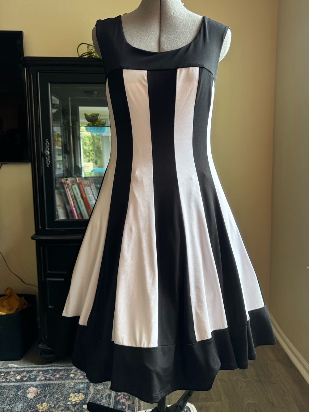 Connected A line striped dress size 8